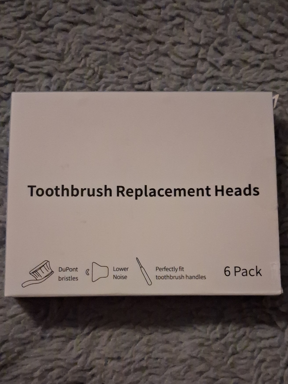 Toothbrush Replacement Heads - White Box (6 Pack)
